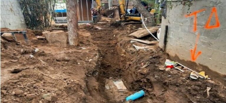 Remplazan tuberías en el Bahía Sur