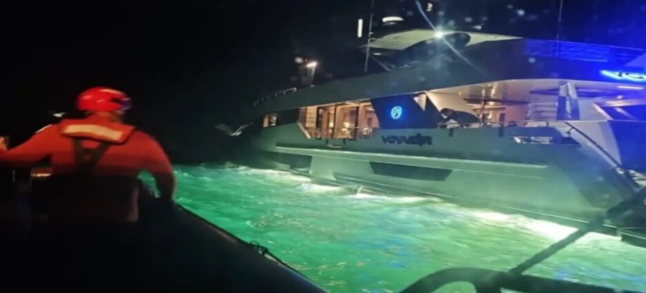 Marina salva a tripulantes yate con vía de agua frente a Ensenada, Baja California