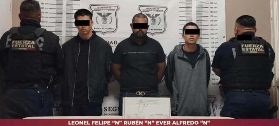 Fuerzas estatales detienen a 3 hombres en Ensenada