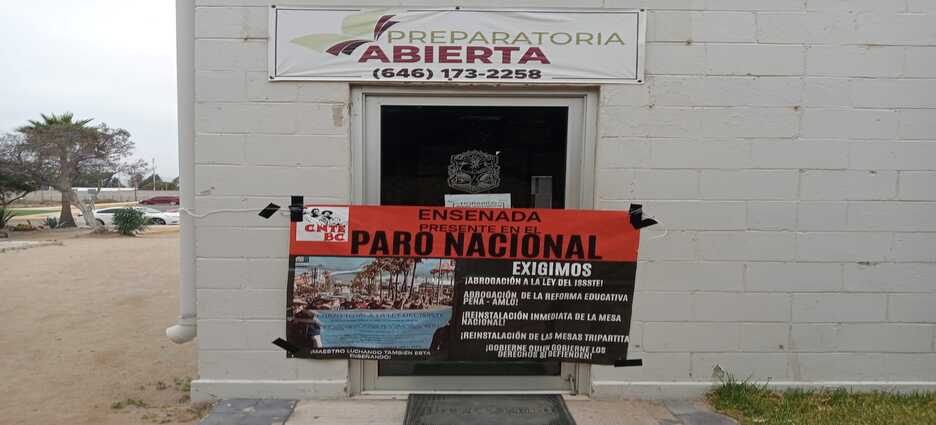 CNTE cierra oficinas del Sistema Educativo en Ensenada