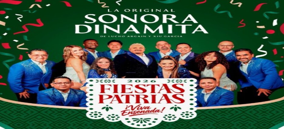 Sonora Dinamita encabezará fiestas patrias en Ensenada
